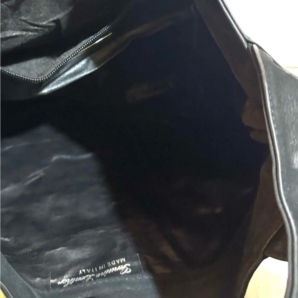 Nordstrom Black suede Hobo Bag with Buckle